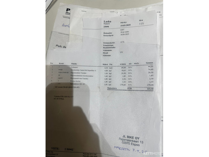 Moottoripyörä Yamaha FJR 2005 20848933