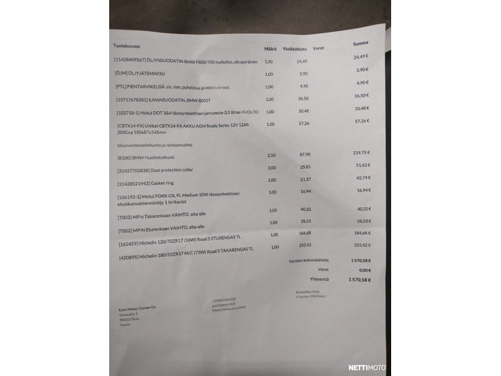 Moottoripyörä BMW F 2013 22243094