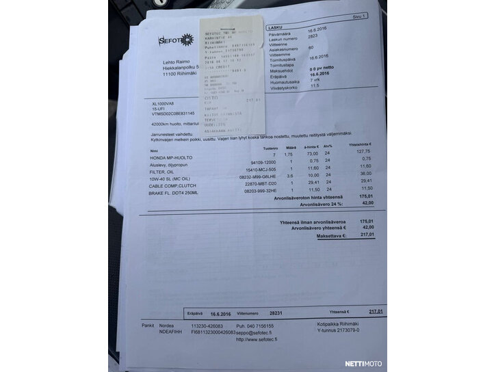 Moottoripyörä Honda XL 2008 25768911
