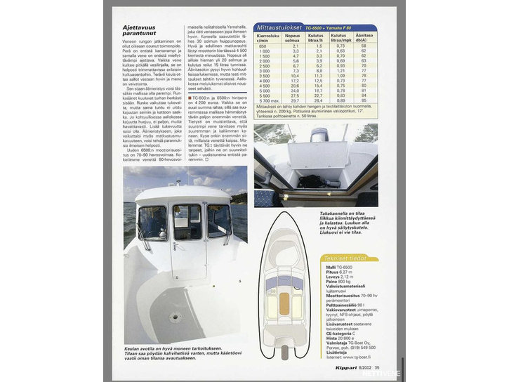 Moottorivene TG 6500 Sport Cruiser 2005 3210978