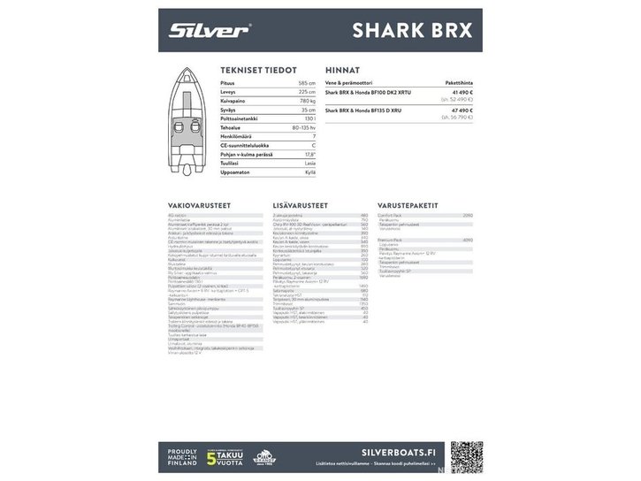 Moottorivene Silver  2023 2302646