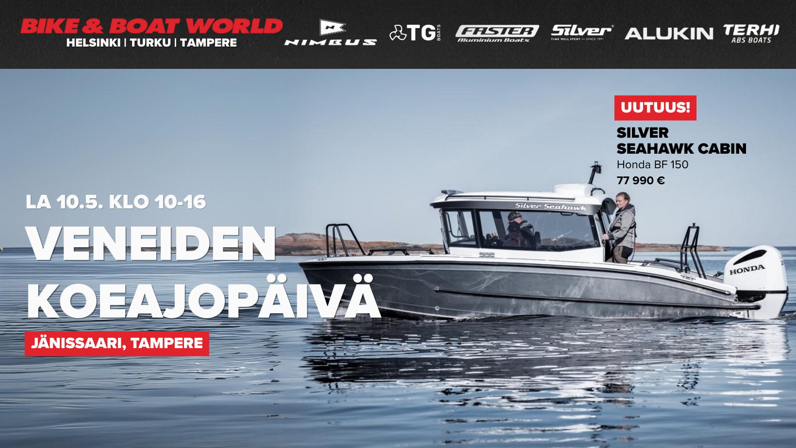 25YM - Veneiden koeajopäivä Tampere
